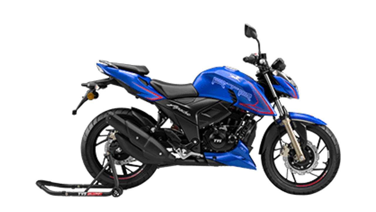 TVS Apache RTR 200 4V motorcycle, right side view