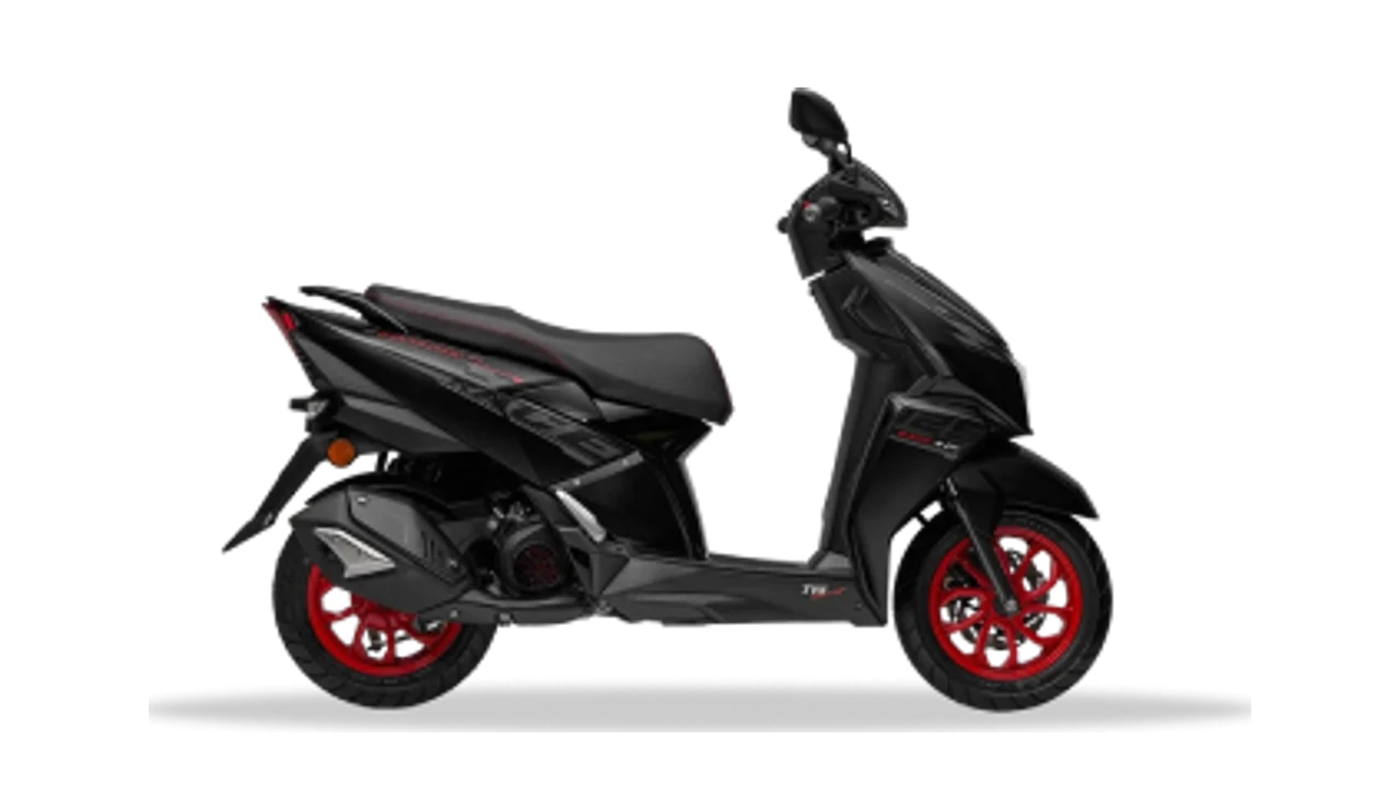 TVS Ntorq 125 sporty scooter, right side view