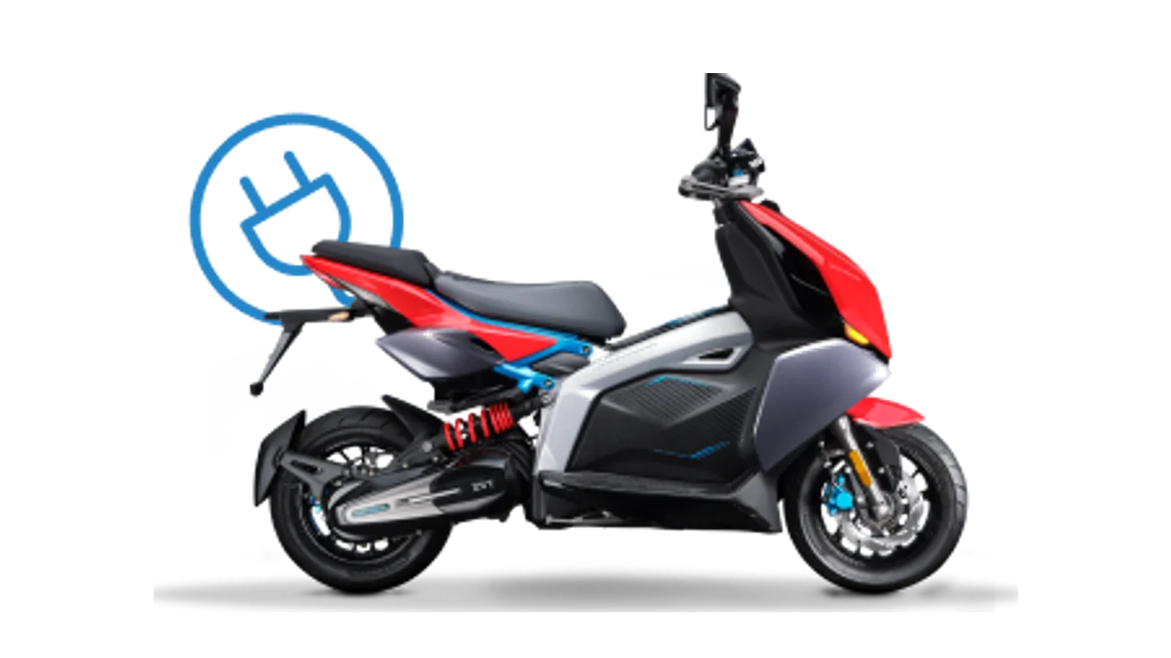 TVS X flagship electric scooter, right side view