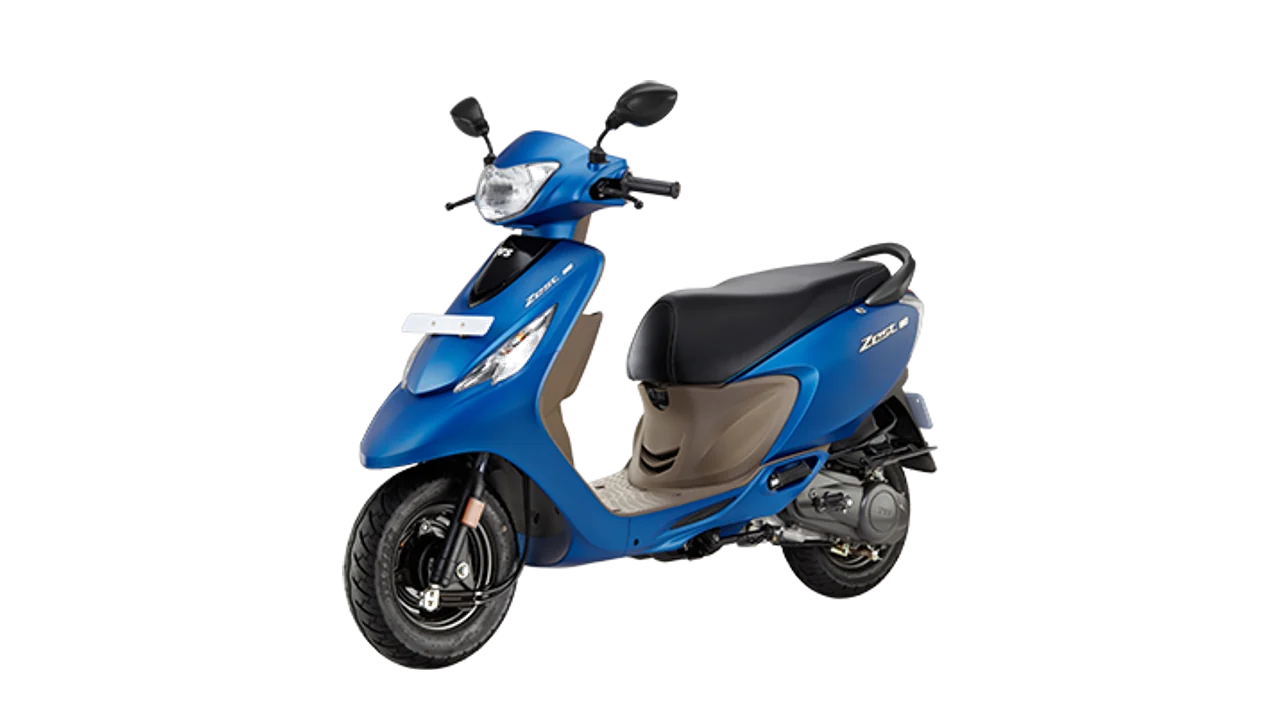 TVS Zest 110 scooter, right side view